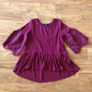 ‼️ 10/$20 Takara Girls flared sleeve shirt 6X